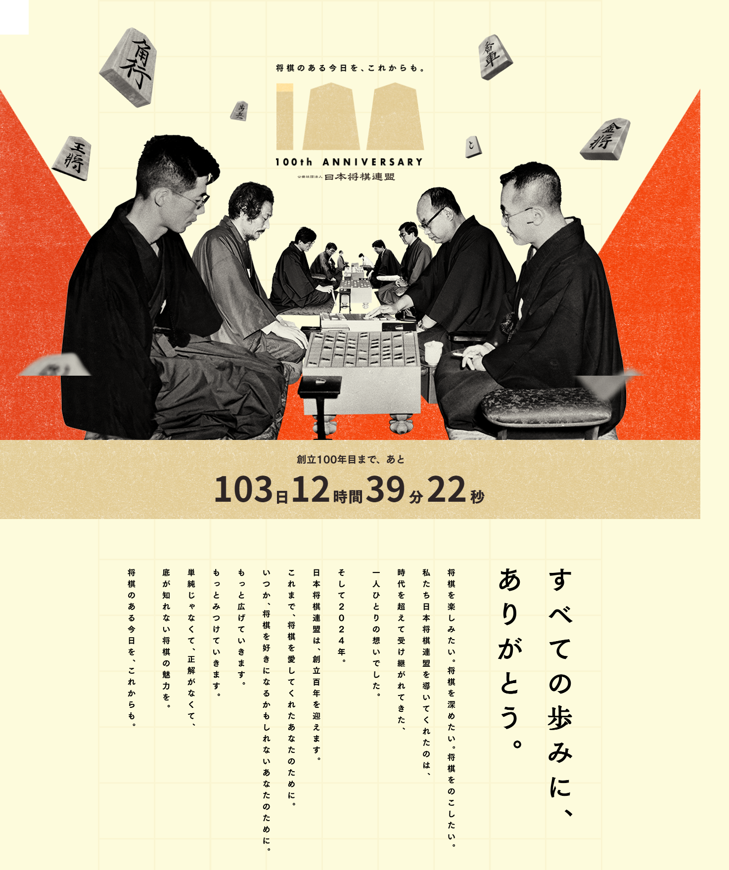 日本将棋連盟100周年記念サイト